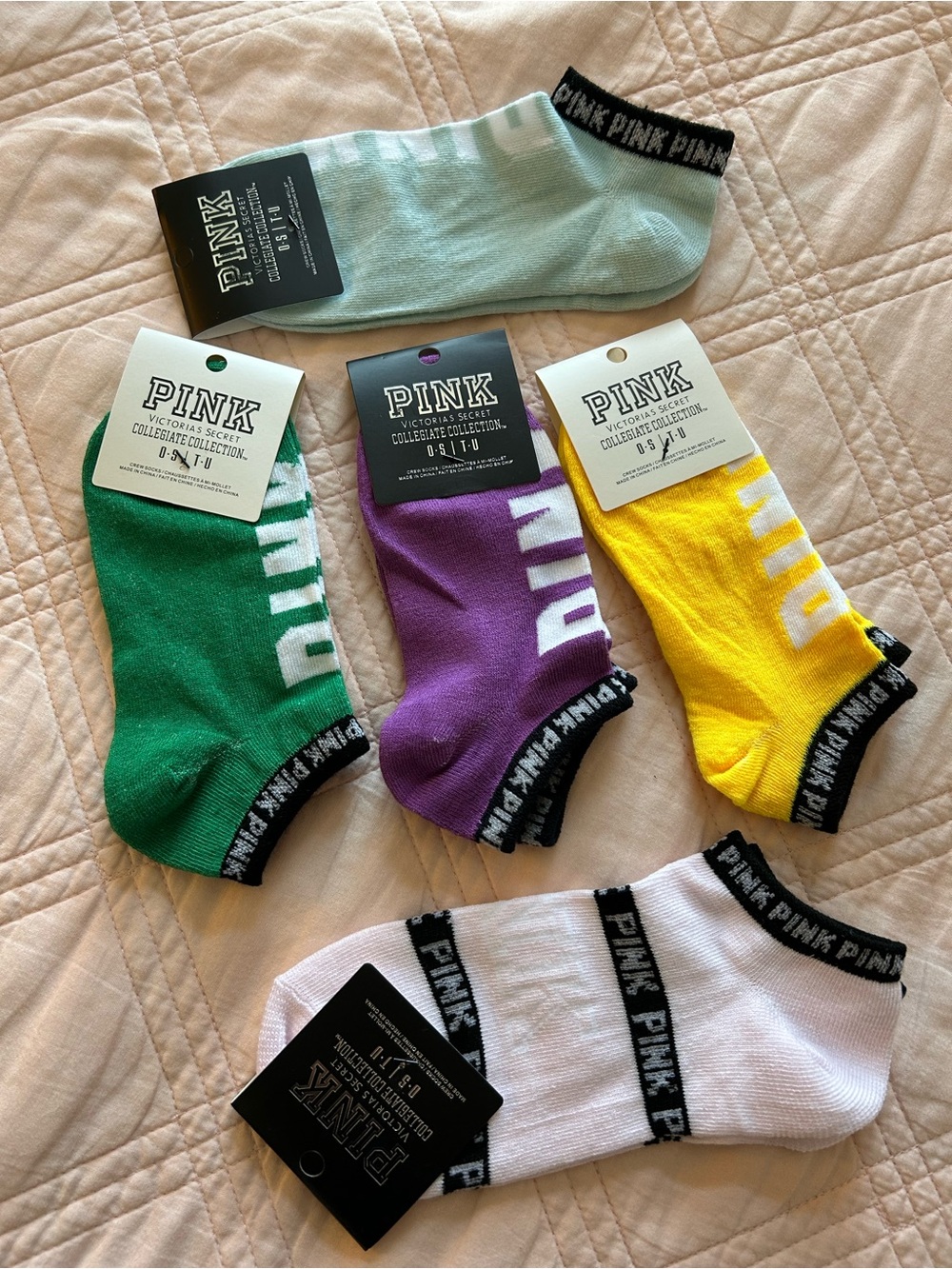 5pc Victoria Secret PINK Sock Bundle (new)